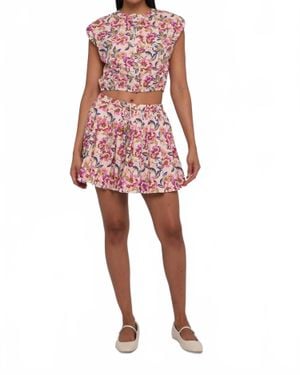 LOVE THE LABEL Ansleigh Mini Skirt - Red