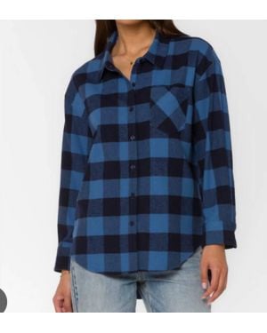 Velvet Heart Carine Denim Flannel Shirt - Blue