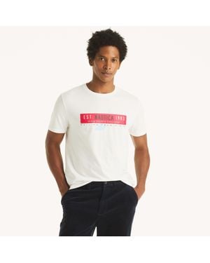 Nautica Logo Graphic T-Shirt, 2-Pack - White