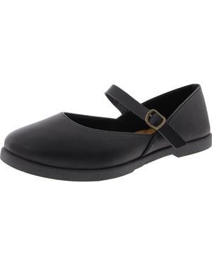 Blowfish Empower Faux Suede Slip On Mary Janes - Black