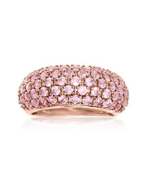 Ross-Simons Pave Sapphire Ring - Red