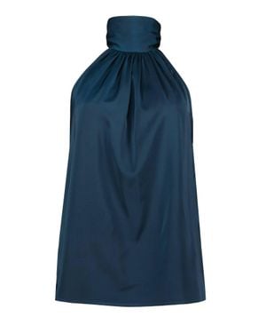 Bishop + Young Romance Esme Tie Neck Halter - Blue