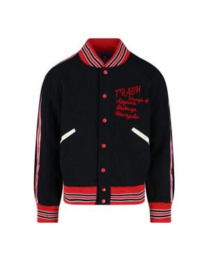 Needles Logo Bomber Jacket - Black