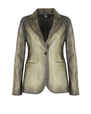 Avant Toi Gradient Spear Collar Jacket - Green
