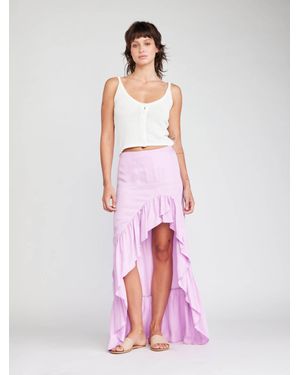 Self Contrast Kaelie Button Tank Sweater - Pink