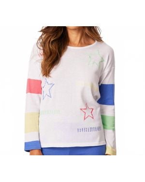 French Kyss Scoop Star Top - Multicolor