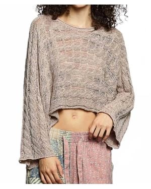 Pol Twisted Cable Sweater - Brown