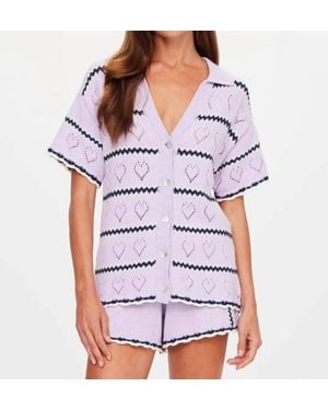 The Upside Amara Amayah Knit Shirt - White
