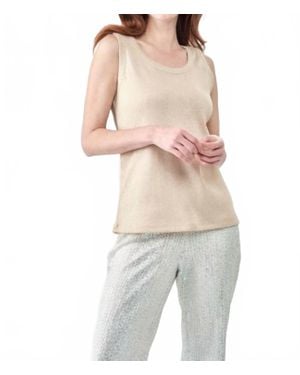 Insight Lurex Tank - Natural