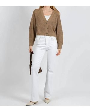 Ouí Sparkle Knit Cardigan - White