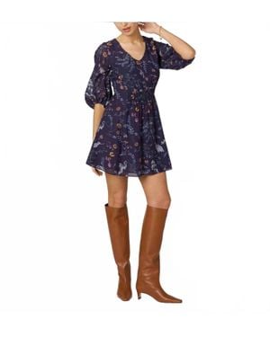 Cleobella Nicolette Mini Dress - Blue