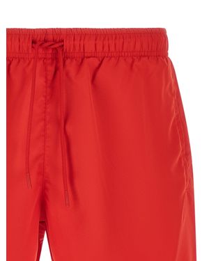 Lacoste Polyester Shorts - Red