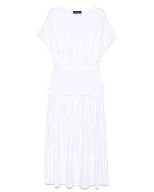 Fabiana Filippi Midi Dress With Relaxed Silhouette - White