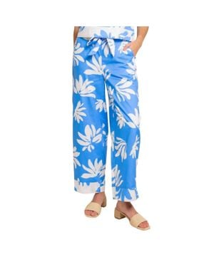 Southern Tide Avery Leafy Luxe Printed Pant - Blue