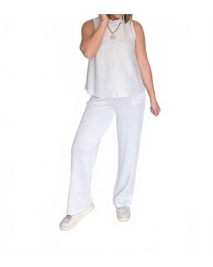 Karlie Relaxed Scuba Pant - White