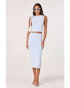 Astr Babbett Sweater Skirt - White