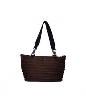 BAM Bags Flat Bottom Tote Bag - Brown