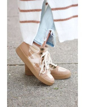 Oasis Society Kaia Plaid Sneaker - Gray