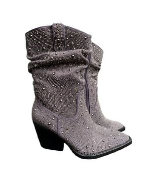 Very G Kady Slouch Boots - Gray