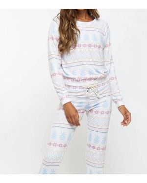 Sol Angeles Fair Isle Pullover In White