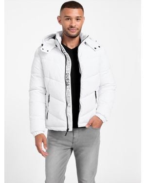 Guess Eco Chano Puffer Jacket - White