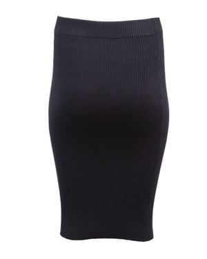 Vince Ribbed-Knit Midi Skirt - Blue