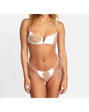 RVCA Serotonin Tie Medium French Bikini Bottoms - Brown