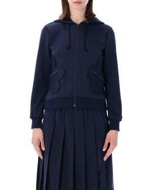 Comme des Garçons Girl Zp Hoodie - Blue