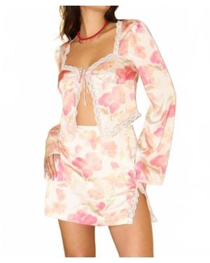 Bailey Rose Dreamy Floral Skirt - Pink