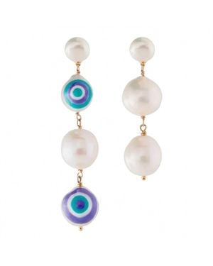 Joolz by Martha Calvo Protect Your Energy Earrings - Blue