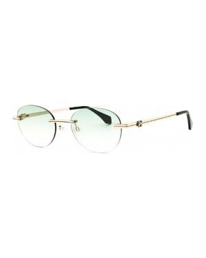 Palm Angels Sunglasses Oval Rimless, Gunmetal Frame And Gradient Electric Lens Peri10Hcrystal1007 - Metallic