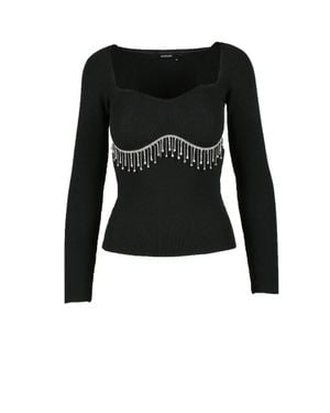 ANOUKI Viscose Stretch Top - Black