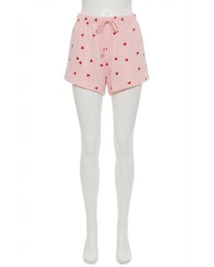 Z Supply Love First Heart Shorts - Pink