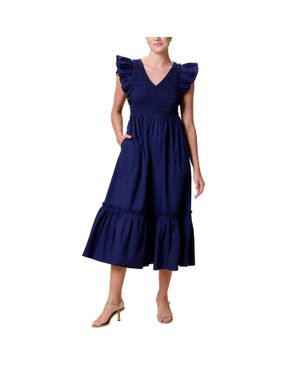 Cleobella Gladys Ankle Dress - Blue