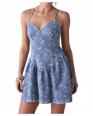 En Saison Opal Mini Dress - Blue