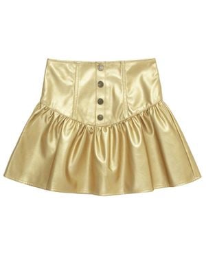 Habitual Asymmetrical Ruffle Skirt - Natural