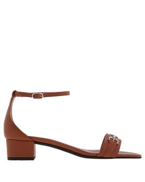Bally Cloto Leather Ankle-Strap Sandals - Brown