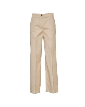 Ql2 Mami D Long Wide Leg Pants - Natural