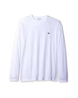 Lacoste Long Sleeve Jersey Pima Crewneck T-Shirt - Blue