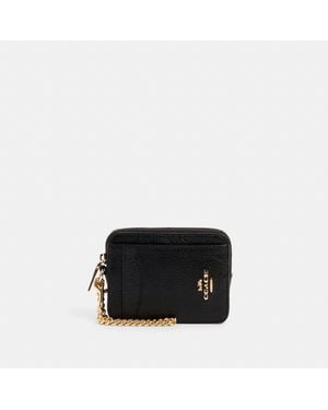 COACH Zip Card Case - Black