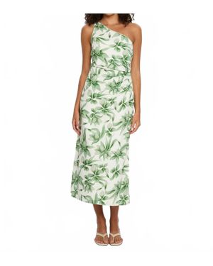 Kivari Assymetrical Midi Dress - Green