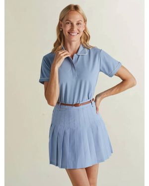 A. PUTNAM Timeless Short Sleeve Polo - Blue