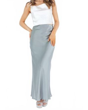 Ottod'Ame Flowy Long Skirt - Blue