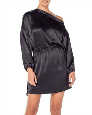 Serra Piers Off Shoulder Mini Dress - Black