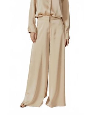 DELUC Iris Wide Leg Pants - Natural