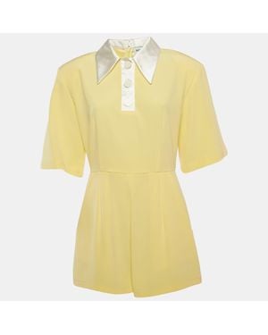 ROWEN ROSE Crepe Cady Playsuit - Yellow