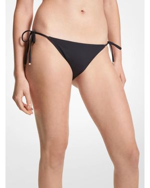 Michael Kors Michael Kors Stretch Nylon Bikini Bottom - Black