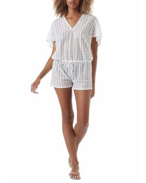 Melissa Odabash Lola Romper - White