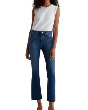 AG Jeans Farrah Boot Crop High Rise Jeans - Blue