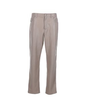 Nanushka Nanuska Semi-Flared Leg Pants - Gray
